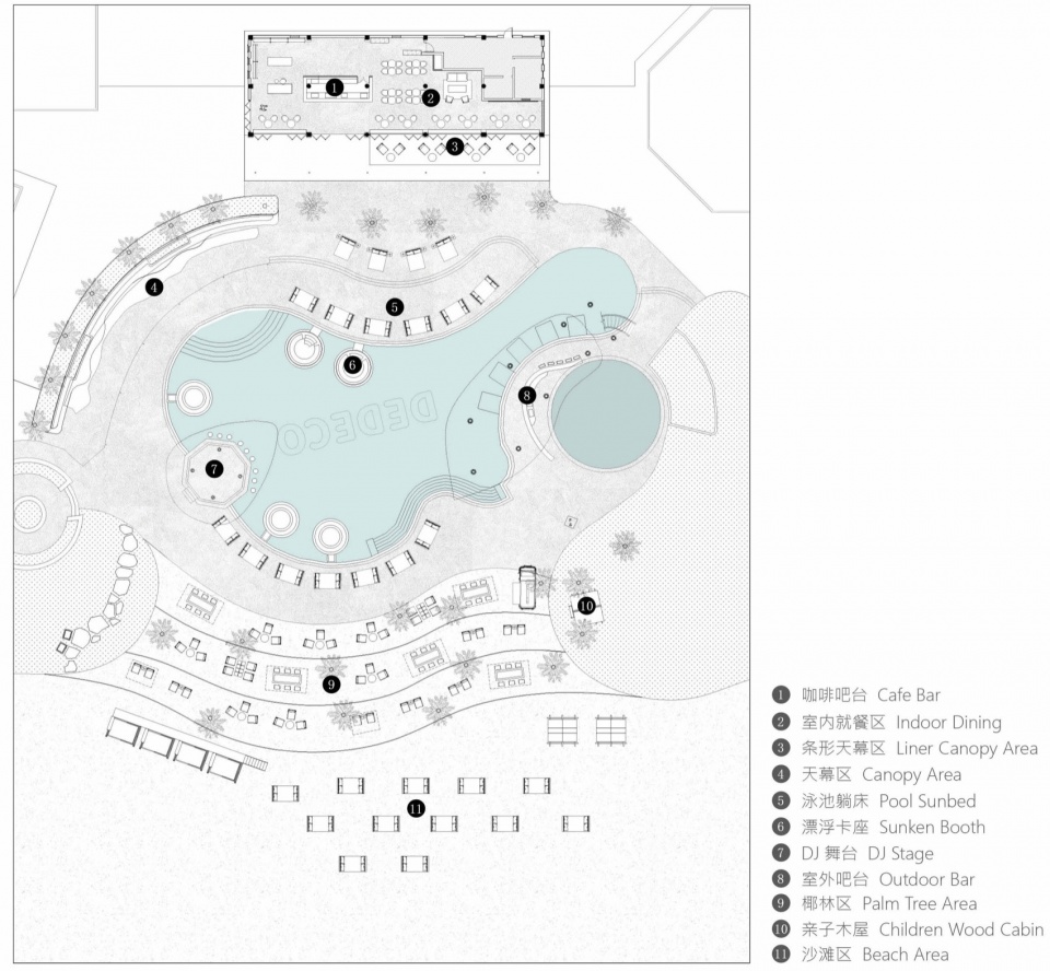 DEDECO Beach Club 公开平面图或分析图