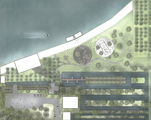 The Pomelo Amphawa Cafe 公开平面图或分析图