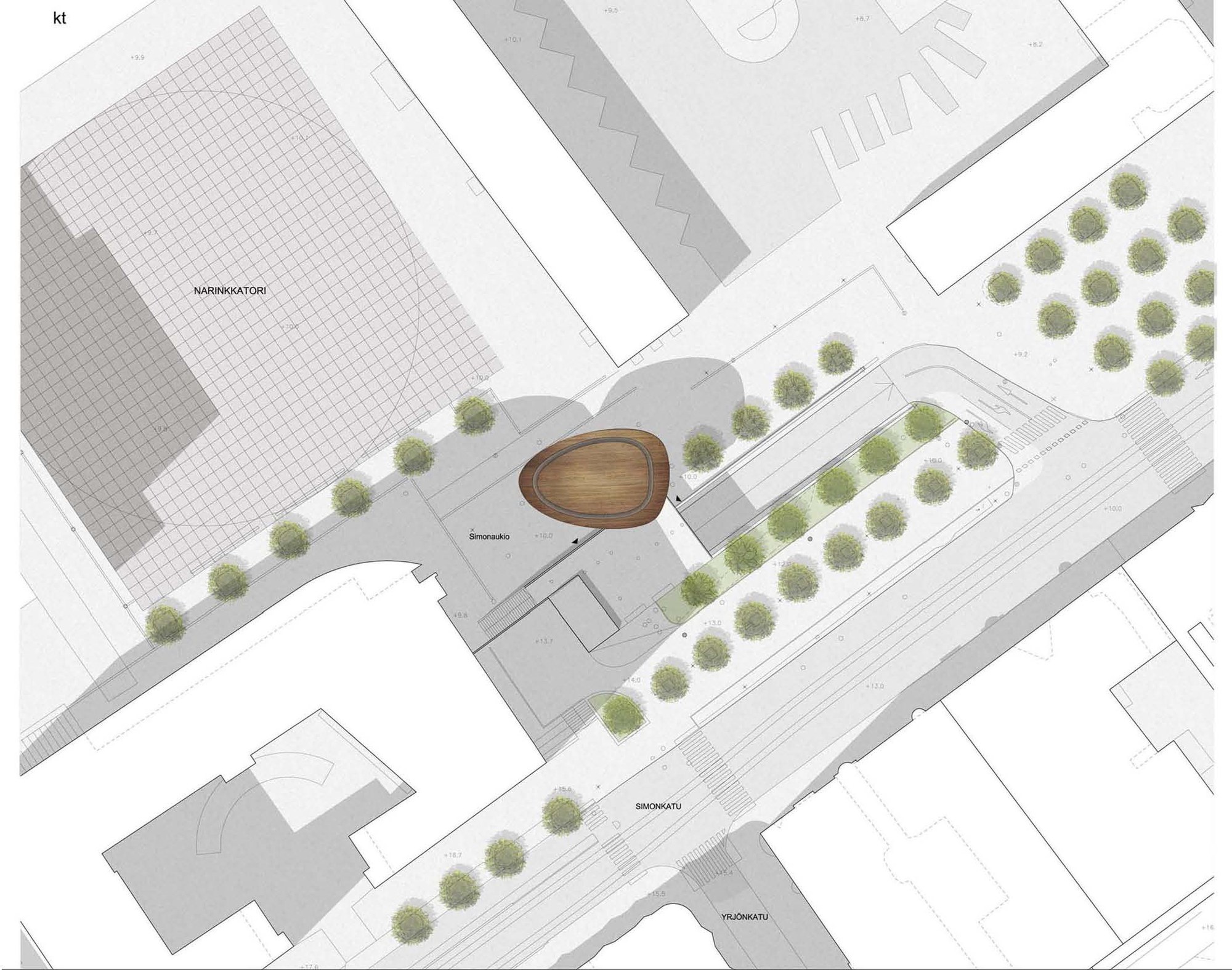 Kamppi Chapel 公开平面图